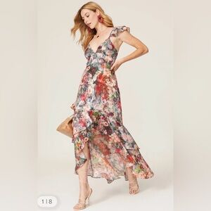 Hutch Floral High Low Dress